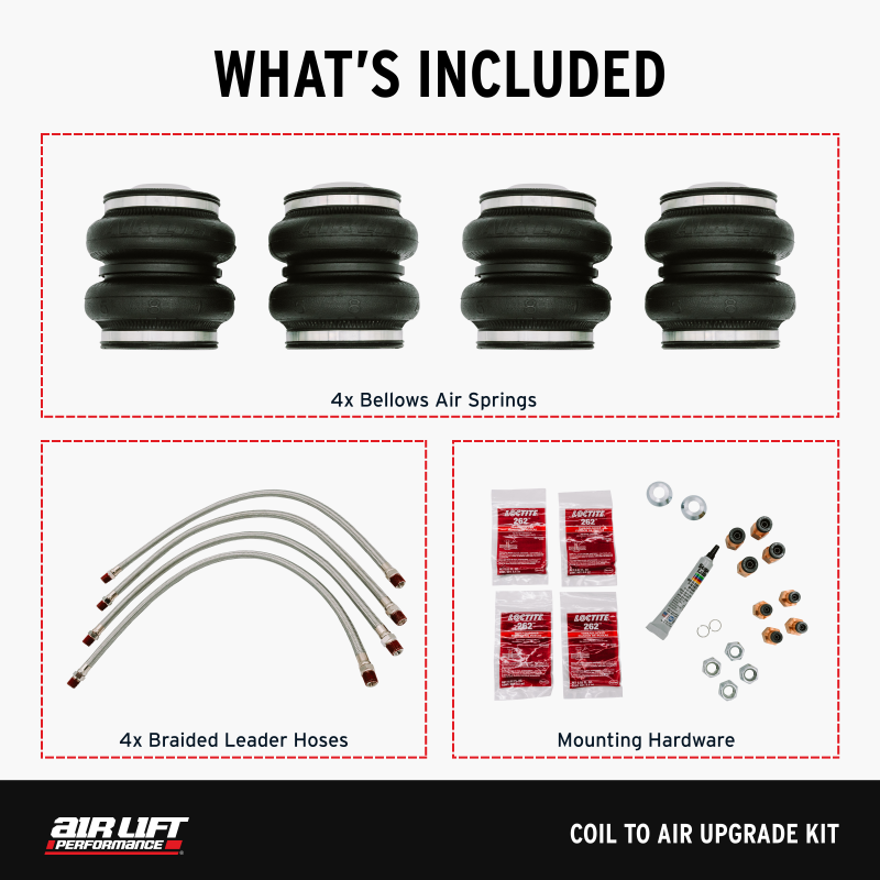 Air Lift 15-20 Acura TLX / 13-17 Honda Accord Coil to Air Upgrade Kit - 83014
