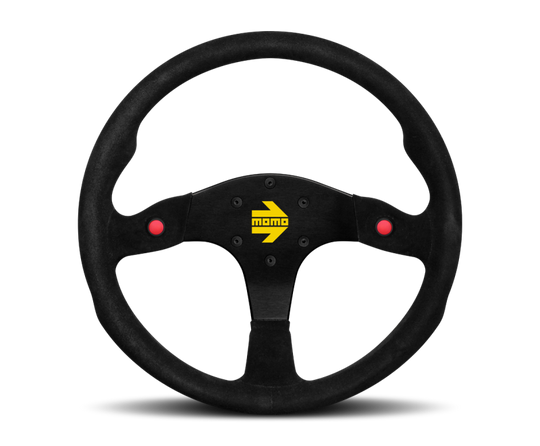 Momo MOD80 Steering Wheel 350 mm - Black Suede/Black Spokes - R1980/35S