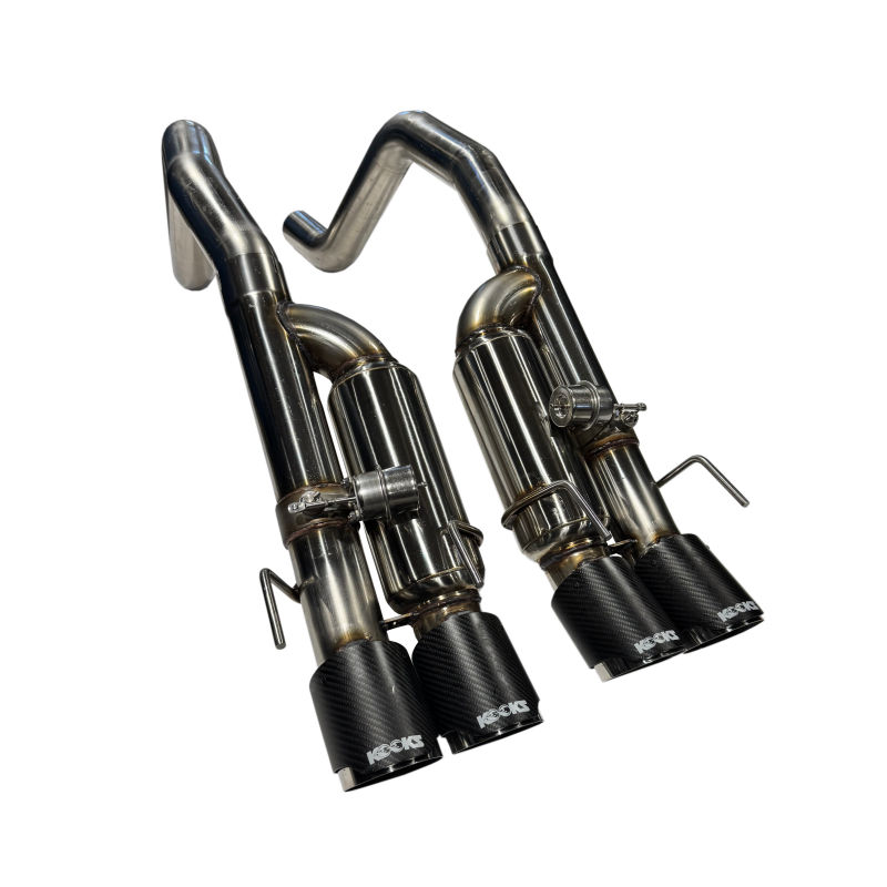Kooks 09-13 Chevrolet Corvette Z06/ZR1 3in. Valved Axle-Back Exhaust w/ SS Tips - 21606750
