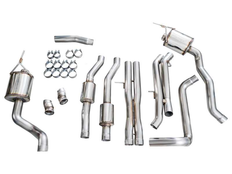 AWE Tuning 2021+ Cadillac Escalade 6.2L ESV 0FG Dual Exit Exhaust System (Reuses OE Tips) - 3015-31222