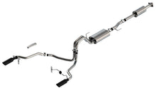 Load image into Gallery viewer, Borla F-150 2021 5.0L 4dr CC SB EC STB Lariat/KR/Pltm/LTD 3/2.25 SRE Cat-Back Touring Black CHR Tips - 140865BC
