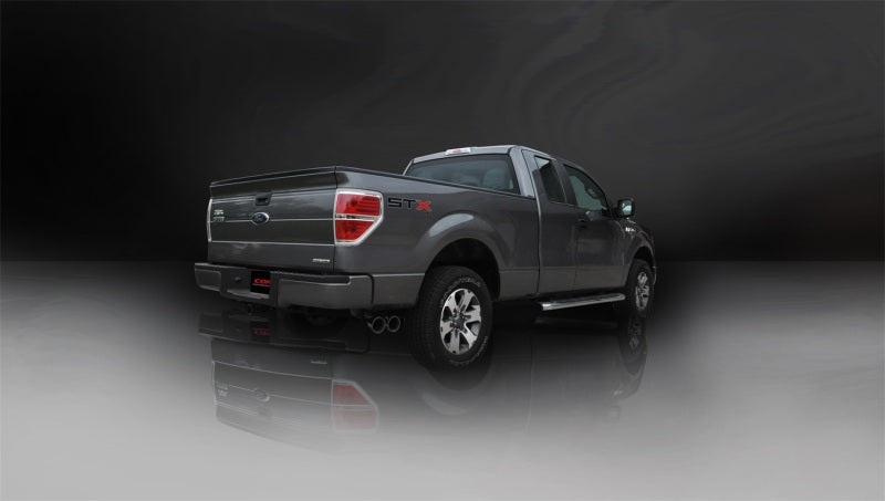 Corsa 2011-2014 Ford F-150 5.0L V8 Black Sport Cat-Back Exhaust - 14393BLK