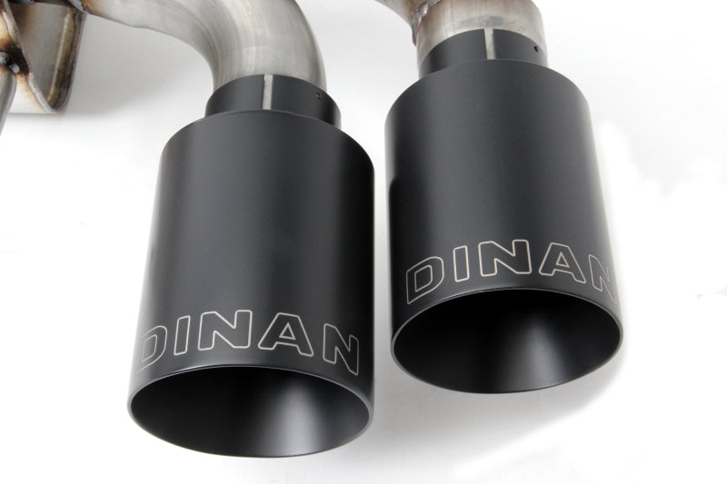 Dinan 18-23 BMW M550i (G30) Free Flow Axleback Exhaust System - Black Tips - D660-0075-BLK