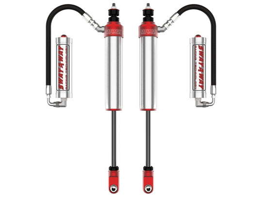 aFe Sway-A-Way 2.5 Front Shock Kit w/ Remote Reservoirs for 4-6 IN Lifts Ford F-250/F-350 17-24 4WD - 301-5600-16