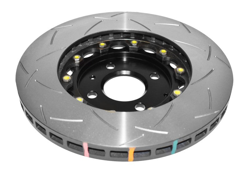 DBA 2012 Lotus Exige Front Slotted 5000 Series 2 Piece Rotor Assembled w/ Black Hat - DBA52358BLKS