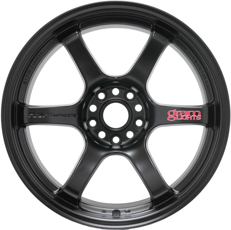 Gram Lights 57DR 17x9.0 +22 5x114.3 Semi Gloss Black Wheel - WGIQ22EH