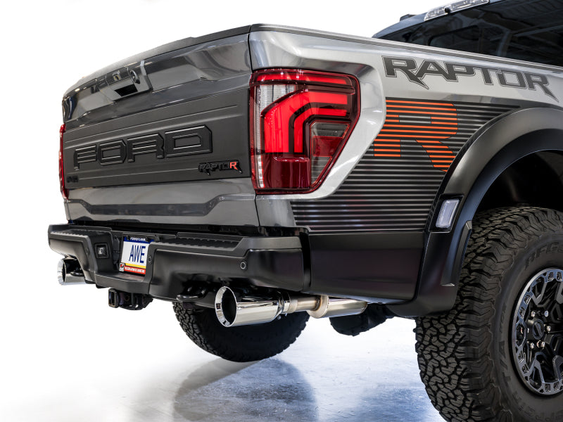 AWE Tuning Gen 3 Raptor R SwitchPath Exhaust - Chrome Silver Tips - 3025-32852