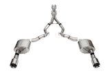 Corsa 24+ Ford Mustang GT Conv. Xtreme Cat-Back Ex. Sys. 3.0in Dual Rear Ex w/4.5in StraightCut Tips - 21271