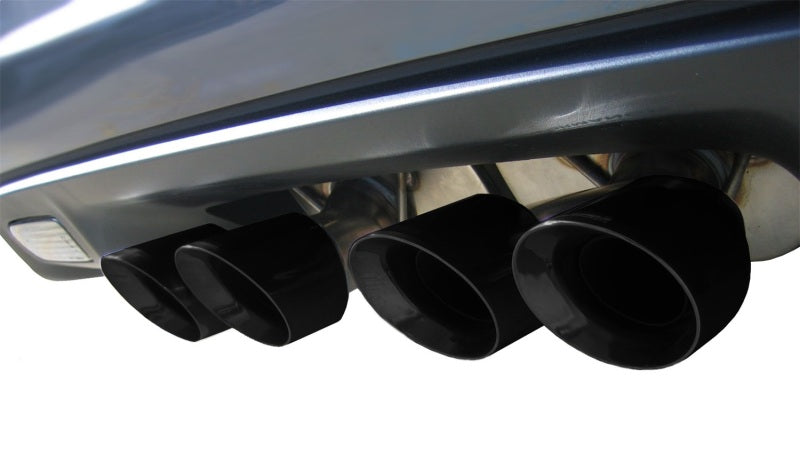 Corsa 06-11 Chevrolet Corvette C6 Z06/ZR1 Sport Cat-Back Dual Rear Exit w/ Twin 4.0in Black Tips - 14164CB1BLK