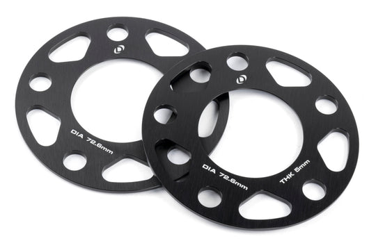 Dinan Wheel Spacers - 5x120 - 72.6mm CB - 5mm Thick (Set of 2) - D210-2035