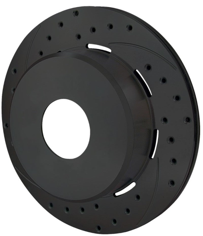 Wilwood Rotor-1.91in Offset-SRP-BLK-Drill-LH 11.00 x .810 - Blank - 160-11553-BK