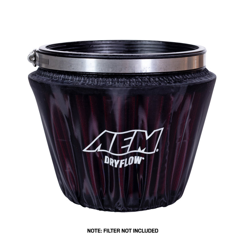 AEM Air Filter Wrap Black 7.5in Length x 5in Width x 5in Height - 1-4002