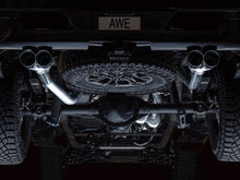 Load image into Gallery viewer, AWE Tuning 22-23 GMC Sierra 1500 AT4X 6.2L 0FG Catback Split Dual (Flat Bumper) - Chrome Silver Tips - 3015-42284