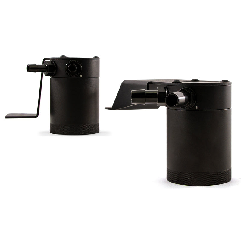 Mishimoto 2013+ Cadillac ATS 2.0T Baffled Oil Catch Can Kit - Black - MMBCC-ATS4-13SBE