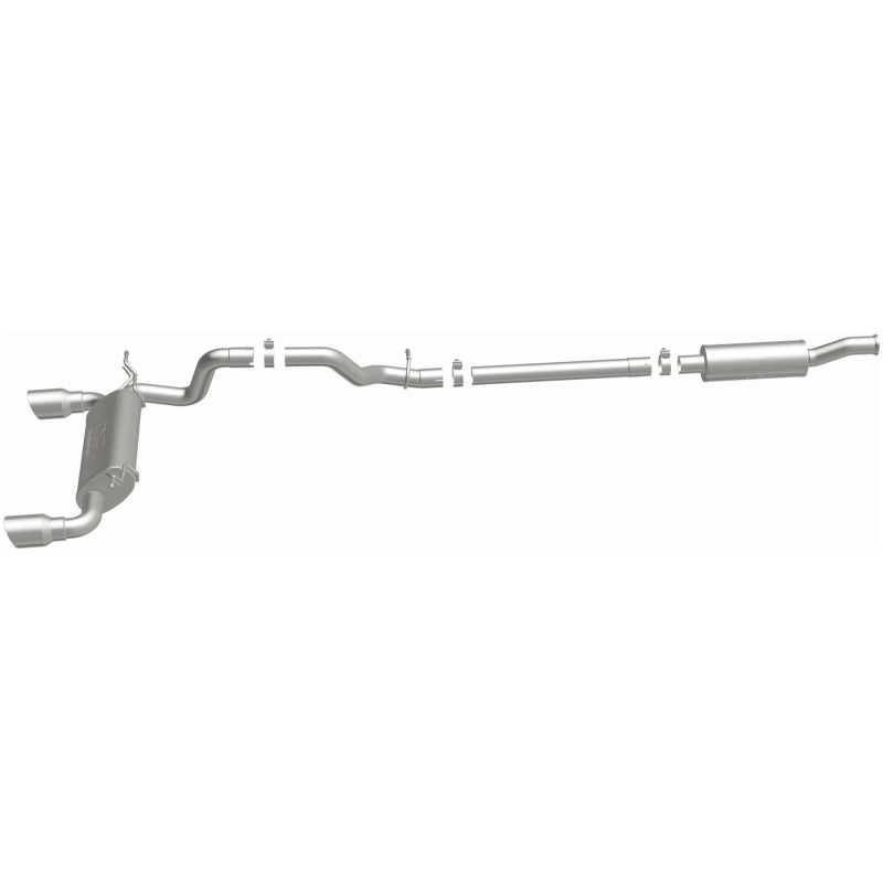 MagnaFlow 2018+ Jeep Wrangler 3.6L 409 SS Dual Split Rear Exit Polished Tips Cat-Back Exhaust - 19416
