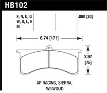 Load image into Gallery viewer, Hawk HPS Street Brake Pads - HB102F.800