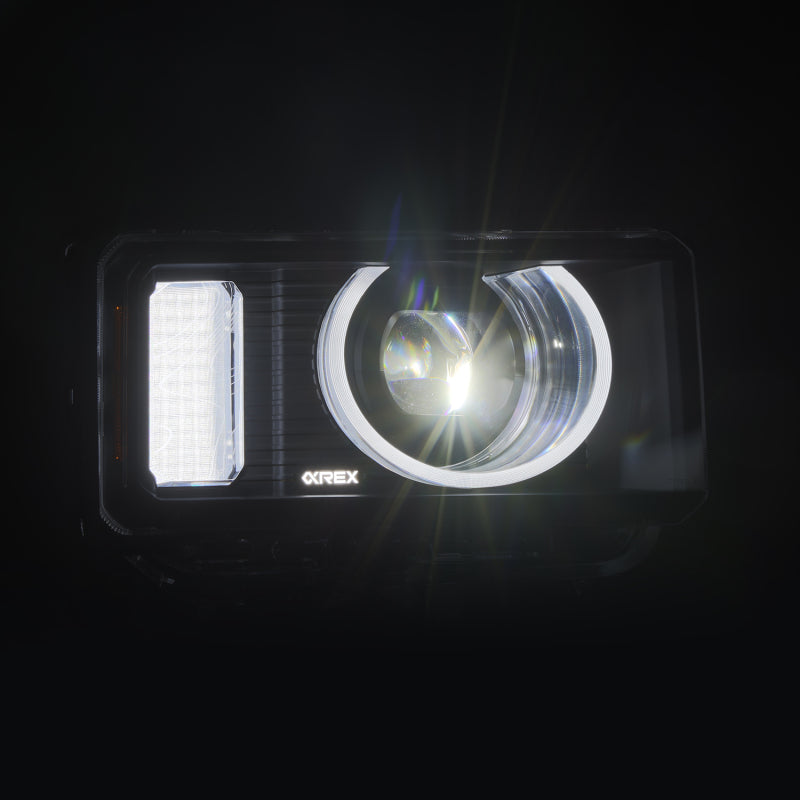 AlphaRex 24-26 Toyota LC Heritage LUXX LED Proj Headlight Blk  w/Activ Light/Seq Signal/Switchback - 880899