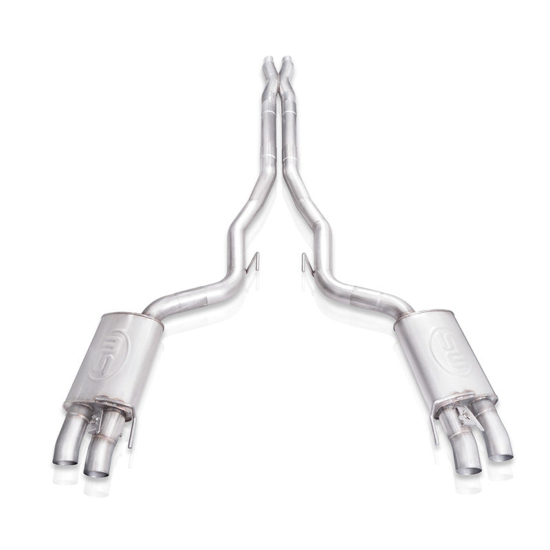 Stainless Works 2015+ Ford Shelby GT350 Redline Factory Connect X-Pipe Catback Exhaust w/Valves - GT350CBXFCR