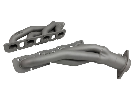 aFe Twisted Steel 304SS Short Header 15-22 Dodge Challenger SC V8-6.2L / 6.4L HEMI Titanium Coating - 48-32031-T