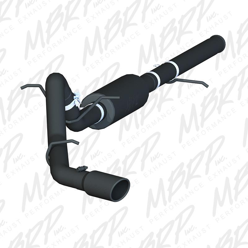 MBRP 14-17 Chevrolet Silverado 1500 4.3/5.3L 3in Cat Back Single Side Exit Black Exhaust - S5080BLK