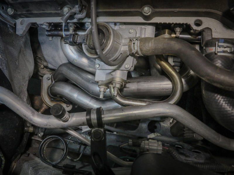 aFe Twisted Steel 05-22 Toyota Tacoma Long Tube Header 304 Stainless Steel - 48-36018