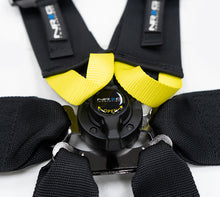 Load image into Gallery viewer, NRG FIA 6pt 2in. Shoulder Belt for HANS Device/ Rotary Cam Lock Buckle/ 3in. Waist Belt - Black - SBH-HRS6PCBK