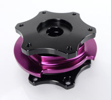 Load image into Gallery viewer, NRG Quick Release SFI SPEC 42.1 - Shiny Black Body / Shiny Purple Ring - SRK-R200BK-PP