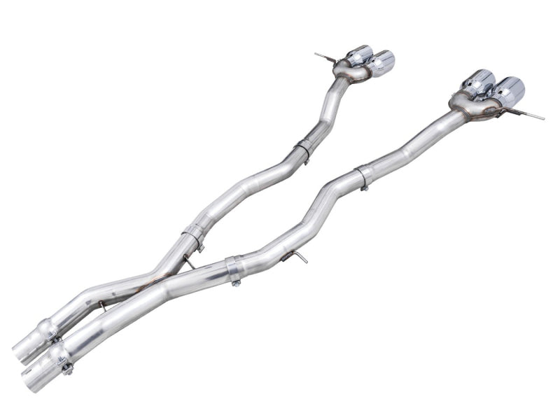 AWE Tuning Track Edition Cat-Back Exhaust for BMW G8X M3/M4 - Chrome Silver Tips - 3020-43482