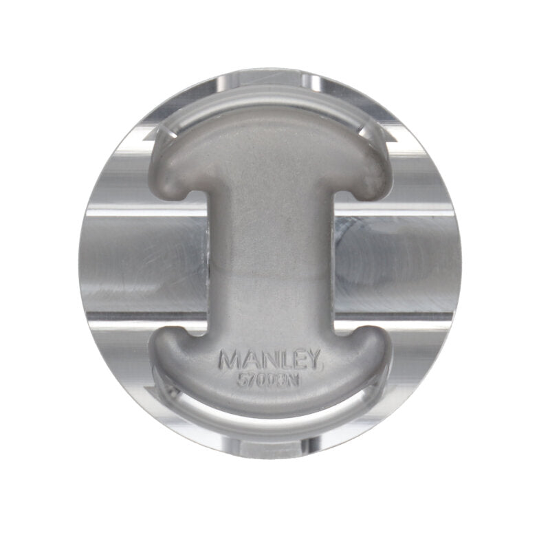 Manley Ford 4.6L/5.4L (3Valve) Flat Top Forged Aluminum 3.572in Bore 0cc Dome Piston Set - 594020C-8