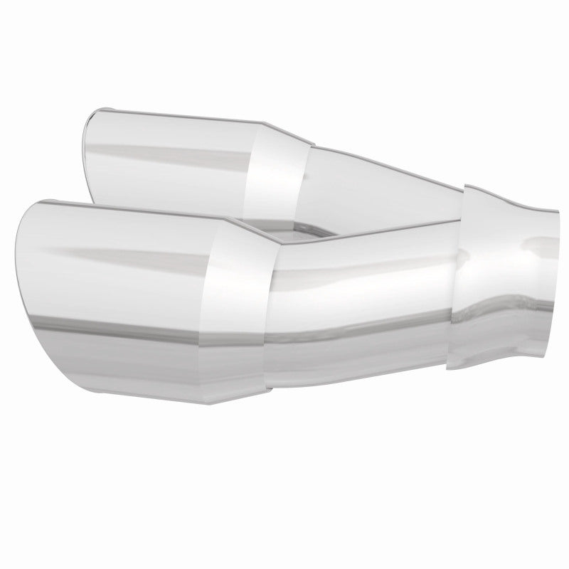 MagnaFlow Double Wall 3in Dual Round Polished Tip 2.25in Inlet - 35226
