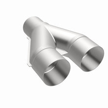 Load image into Gallery viewer, MagnaFlow Universal Trans Y-Pipe All SS 4inch (Dual) 3.5inch (Single) x 13inch (Overall) - 10800
