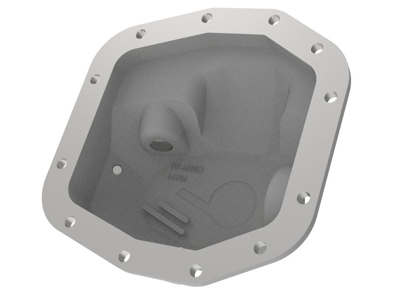 aFe Street Series Front Differential Cover Raw 2018+ Jeep Wrangler (JL) V6 3.6L (Dana M186) - 46-71010A