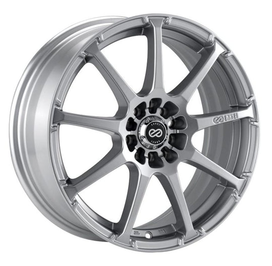 Enkei EDR9 16x7 5x100/114.3 38mm Offset 72.6 Bore Diameter Silver Wheel - 441-670-0238SP