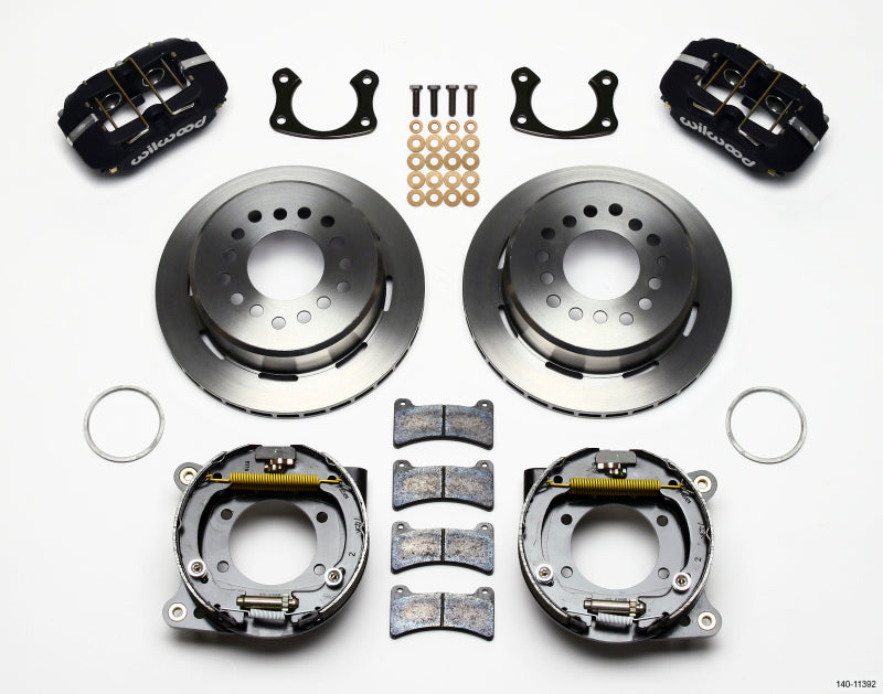 Wilwood Dynapro Low-Profile 11.00in P-Brake Kit New Big Ford 2.50in Off Staggered Mount - 140-11392
