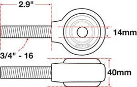 SPC Performance xAxis Rod End Ball Joint