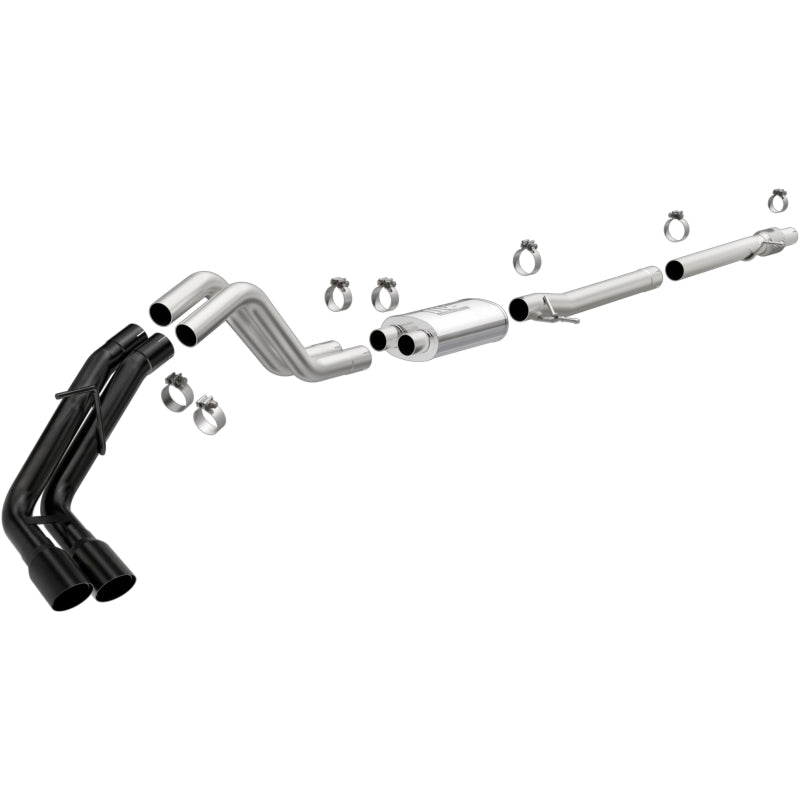 MagnaFlow CatBack 2019 Ford Ranger 2.3L 3in Black Exhaust Tips - 19454