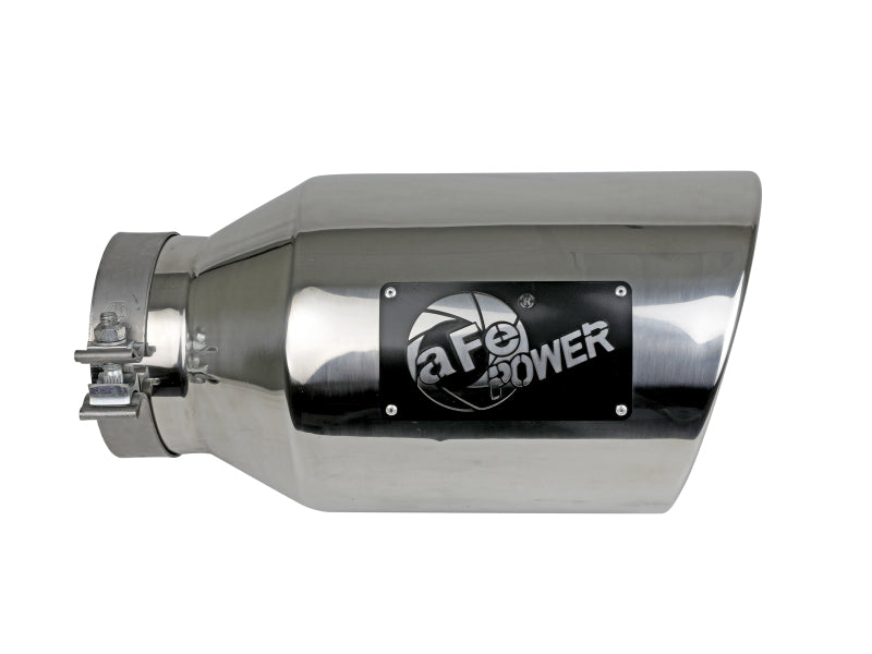 aFe Power Universal 5in Inlet 8in Outlet MACH Force-XP Clamp-On Exhaust Tip - Polished - 49T50801-P15