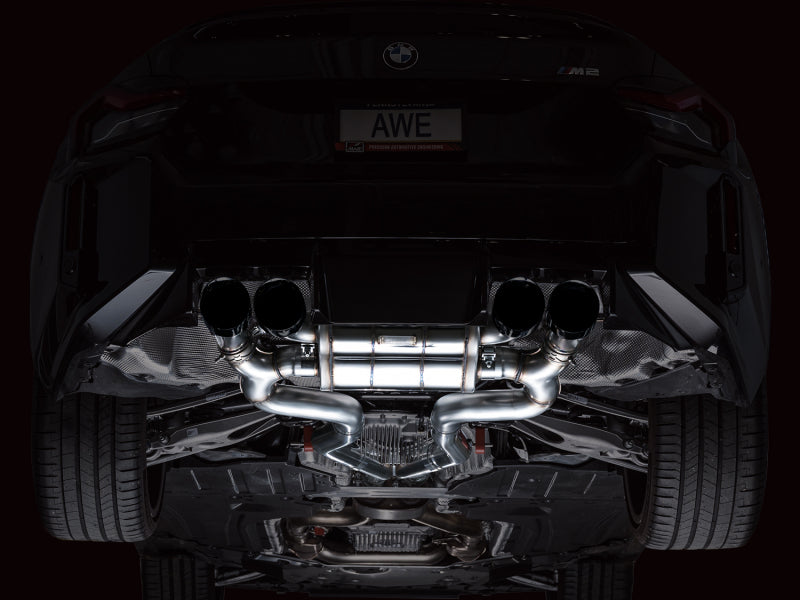 AWE Tuning 23-24 BMW G87 M2 SwitchPath Edition Exhaust - Diamond Black Tips - 3025-43487