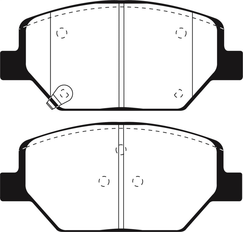EBC 2016+ Buick Envision 2.0L Turbo Redstuff Front Brake Pads - DP33065C