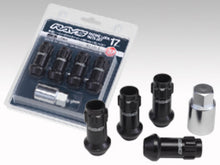 Load image into Gallery viewer, Rays 17 Hex Racing Lock Nut Set L48 Long Type 12x1.25 - Black Chromate (4 Pieces) - W17RN12125BL484LP