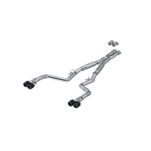 Load image into Gallery viewer, MBRP 17-Up Dodge Challenger 5.7L/6.2L/6.4L Carbon Fiber Quad Tip T304 Catback Exhaust - S71133CF