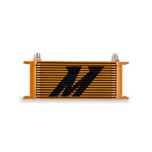 Load image into Gallery viewer, Mishimoto Universal 16-Row Oil Cooler Gold - MMOC-16GD