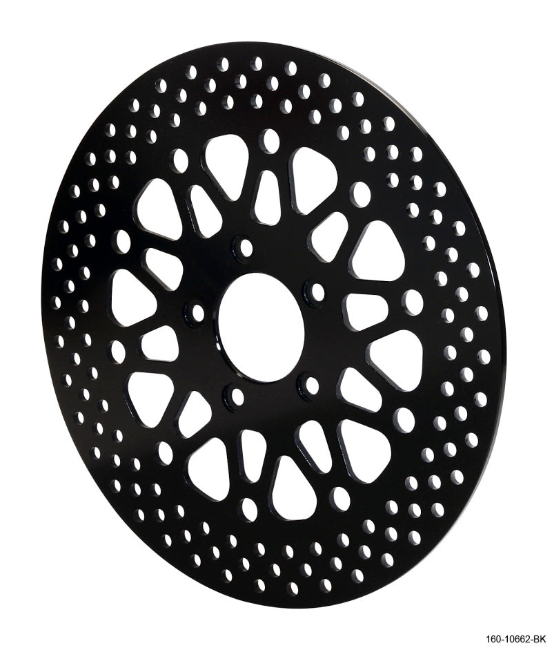 Wilwood Rotor-Front-H-D Motorcycle 84-99 Black Finish 11.50 x .196 - 5 on 3.25in - 160-10662-BK