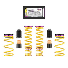 Load image into Gallery viewer, KW 2020+ Chevrolet Corvette C8 (w/ Electronic Dampers &amp; OE Noselift) Height Adjustable Spring Kit - 25361034