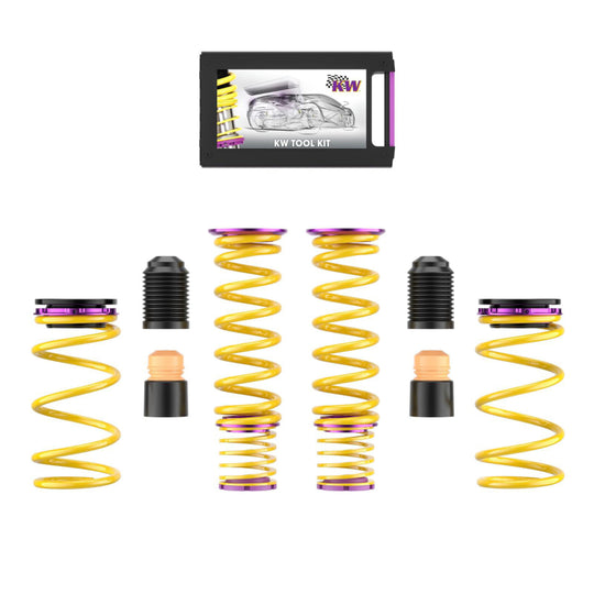 KW 2020+ Chevrolet Corvette C8 (w/ Electronic Dampers & OE Noselift) Height Adjustable Spring Kit - 25361034