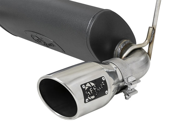 aFe Rebel Series 2.5in 304 SS Cat-Back Exhaust w/ Polished Tips 2018+ Jeep Wrangler (JL) V6 3.6L - 49-38066-P