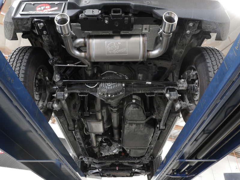 aFe 2021+ Ford Bronco L4-2.3L (t) / V6-2.7L (tt) Vulcan 3in. to 2.5in. SS Cat-Back - Polished - 49-33138-P