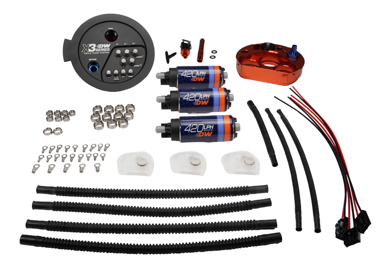 DeatschWerks 20-24 A90/91 Toyota Supra/G8X BMW M3/M4 Fuel Pump Module w/Triple DW420s - 9-423-7080