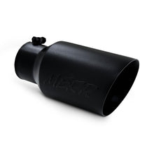 Load image into Gallery viewer, MBRP Universal Tip 6 O.D. Dual Wall Angled 4 inlet 12 length - Black Finish - T5072BLK