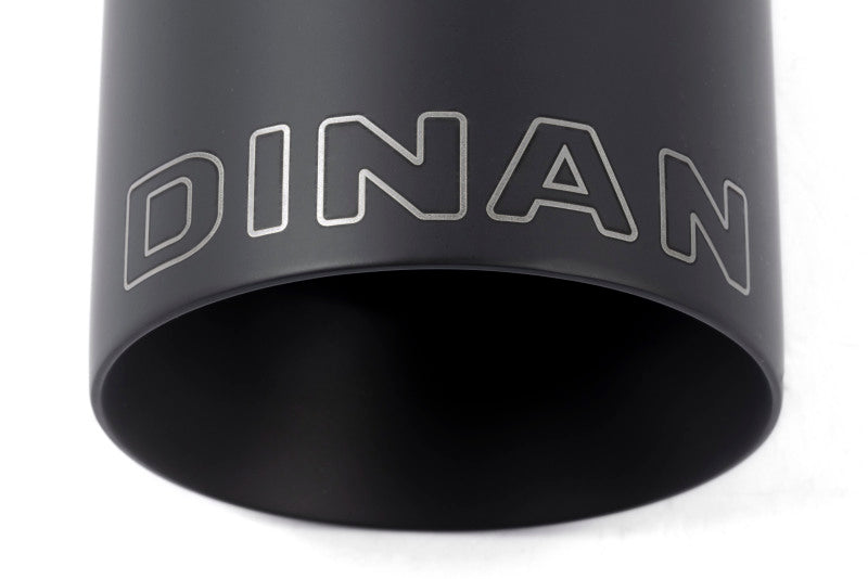 Dinan Double-Walled 4in Clamp-On Exhaust Tip - Black - 4in Outlet / 2.75in Inlet - D663-0556-BOX